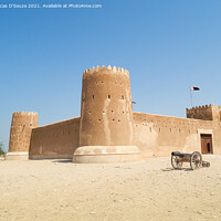 Buy canvas prints of Al Zubarah fort in Qatar by Lucas D'Souza