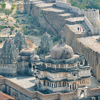 Buy canvas prints of A temple inside Kumbalgarh fort, Rajasthan, India by Lucas D'Souza