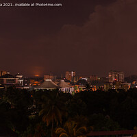 Buy canvas prints of Night view of Mangalore city in India by Lucas D'Souza
