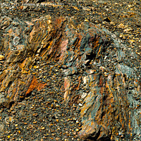 Buy canvas prints of Layers of iron ore deposits  by Lucas D'Souza