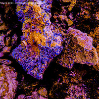 Buy canvas prints of Colourful rocks on the beach by Lucas D'Souza