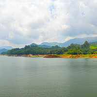 Buy canvas prints of A river on Munnar hills, India by Lucas D'Souza