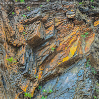 Buy canvas prints of Layers of iron ore deposits  by Lucas D'Souza