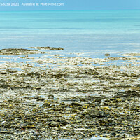 Buy canvas prints of Colorful rocky beach of Al-Ghariya, Qatar by Lucas D'Souza
