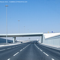 Buy canvas prints of Newly built expressway Highway by Lucas D'Souza