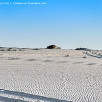 Buy canvas prints of Tracks on desert sand by Lucas D'Souza