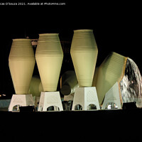 Buy canvas prints of Pot fountain or the Jar fountain at Doha, Qatar by Lucas D'Souza