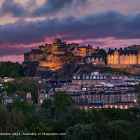 Edinburgh Castle Twilight Cityscape