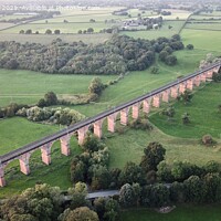 Buy canvas prints of Twemlow viaduct from above  by Daryl Pritchard videos