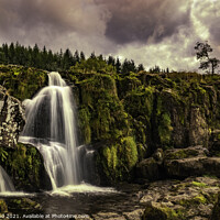 Buy canvas prints of Fintry Waterfall by Ivor Bond