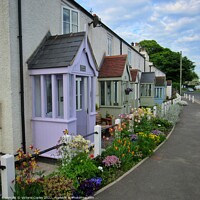 Buy canvas prints of Colourful Cottages by Victoria Copley