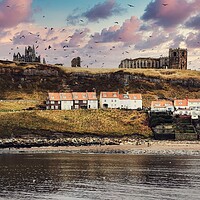 Buy canvas prints of Winter in whitby by andrew copley