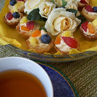 Buy canvas prints of Tea and Tarts by Maria Janicki