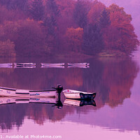 Buy canvas prints of Boats On Ladybower.  by Anthony Dillon