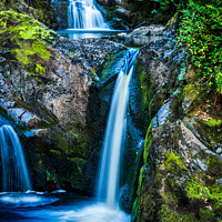 Buy canvas prints of Double Waterfall  by Anthony Dillon