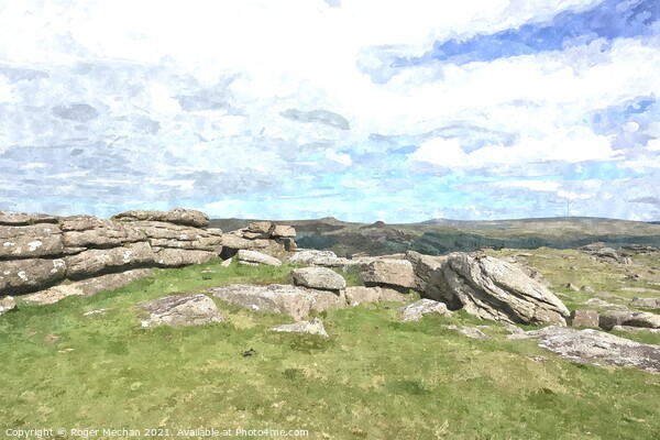 Granite Giants of Dartmoor Picture Board by Roger Mechan