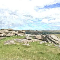 Buy canvas prints of Granite Giants of Dartmoor by Roger Mechan