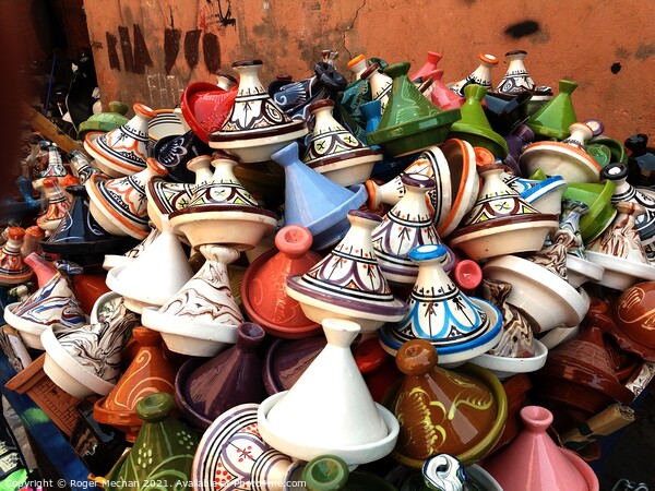 Colourful Chaos of Tagine Cookware Picture Board by Roger Mechan