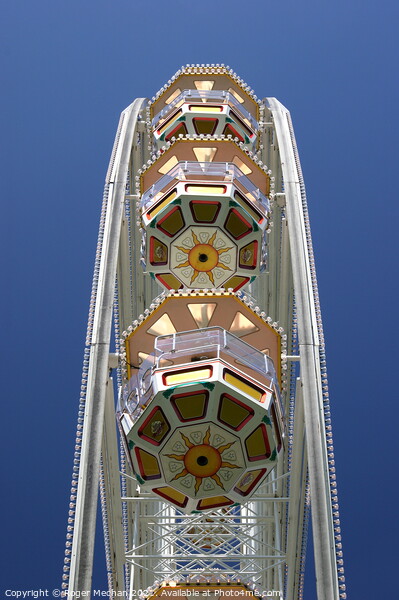 Mesmerizing Fairground Ferris Wheel Picture Board by Roger Mechan