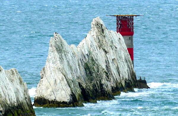Iconic Needles Lighthouse Isle of Wight Picture Board by Roger Mechan