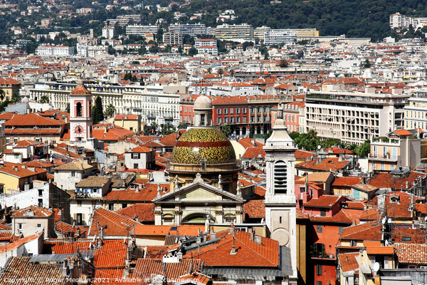 Ornate Towers and Rooftops of Nice Picture Board by Roger Mechan