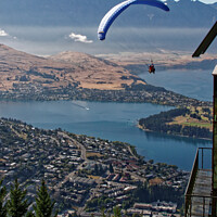 Buy canvas prints of Soaring over Queenstown by Roger Mechan