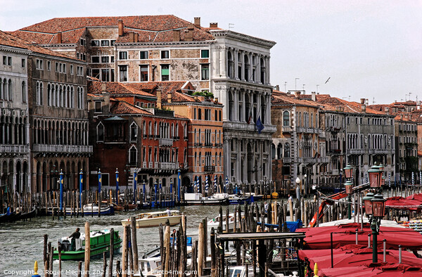 Venice's Enchanting Grand Canal Picture Board by Roger Mechan
