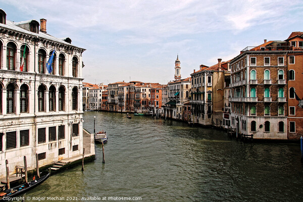 Serene Beauty of Venetian Waterfront Picture Board by Roger Mechan
