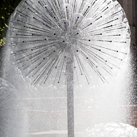 Buy canvas prints of Dandelion Fountain: A Captivating Oasis by Roger Mechan