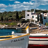 Buy canvas prints of A Coastal Haven by Roger Mechan