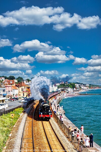 Thunderous Steam Train Journey Picture Board by Roger Mechan