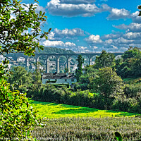Buy canvas prints of Arched Beauty over River Tamar by Roger Mechan