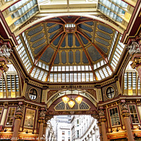 Buy canvas prints of The Spectacular Leadenhall Market by Roger Mechan