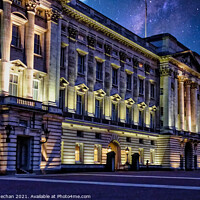 Buy canvas prints of Glowing Buckingham Palace by Roger Mechan
