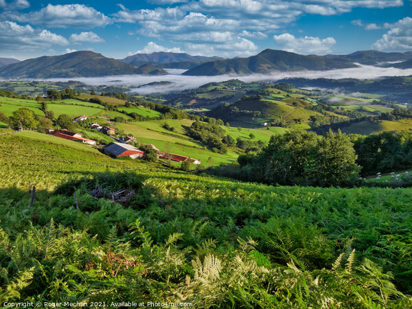 Serene Basque Countryside Picture Board by Roger Mechan