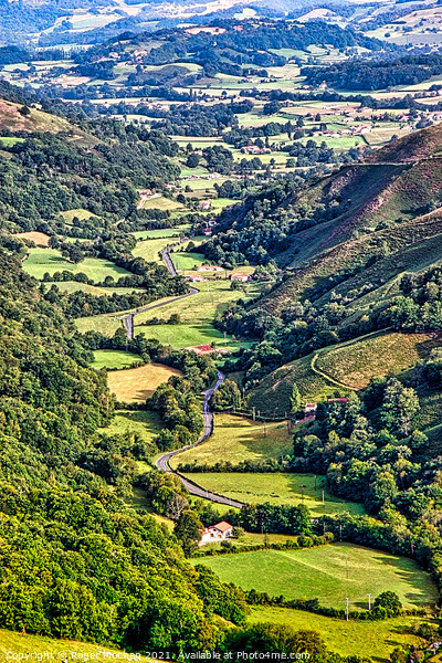 Serene Valley in the Heart of French Cevennes Picture Board by Roger Mechan
