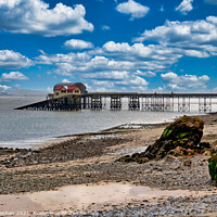 Buy canvas prints of Iconic Mumbles Pier by Roger Mechan