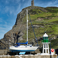 Buy canvas prints of Serenity at Port Erin by Roger Mechan