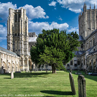 Buy canvas prints of Wells cathedral Somerset by Roger Mechan