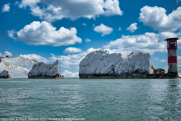 The Magnificent Needles Isle of Wight Picture Board by Roger Mechan