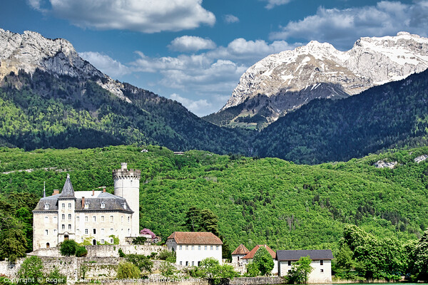 Enchanting Castle under the mountains Picture Board by Roger Mechan