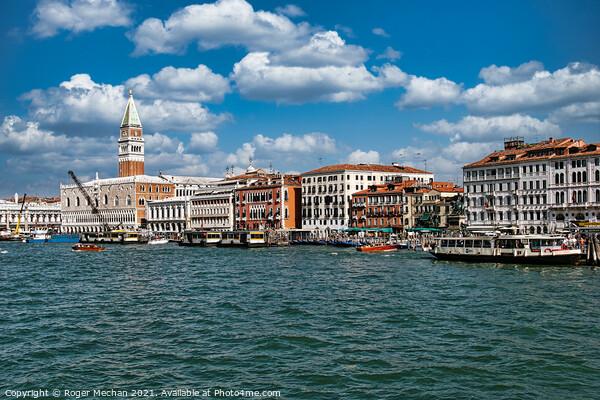 Venice's Enchanting Waterfront Picture Board by Roger Mechan