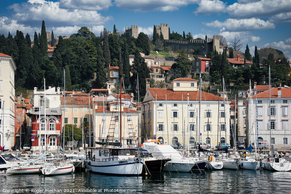 Enchanting Sailing in Piran Picture Board by Roger Mechan