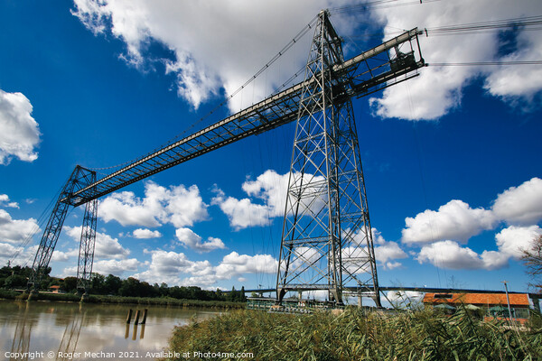 The Last Transporter Bridge of France Picture Board by Roger Mechan