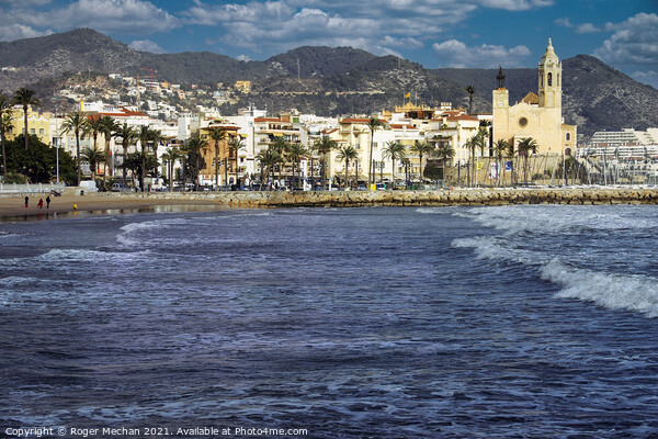 Serenity in Sitges Picture Board by Roger Mechan