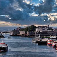 Buy canvas prints of A Serene Fishing town by Roger Mechan