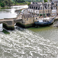 Buy canvas prints of Auray's Ancient River Race by Roger Mechan