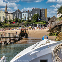 Buy canvas prints of Stunning View of Tenby Beach by Roger Mechan