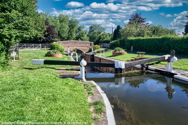 The Serene Lock Gates Picture Board by Roger Mechan