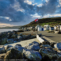 Buy canvas prints of Beesands and Start Point South Devon. by Roger Mechan